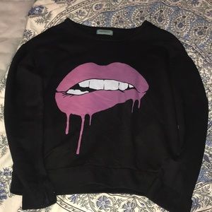 lips crewneck from PacSun